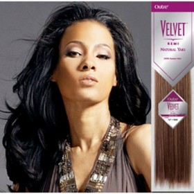 OUTRE 100% REMY HUMAN HAIR WEAVING VELVET REMI NATURAL YAKI 